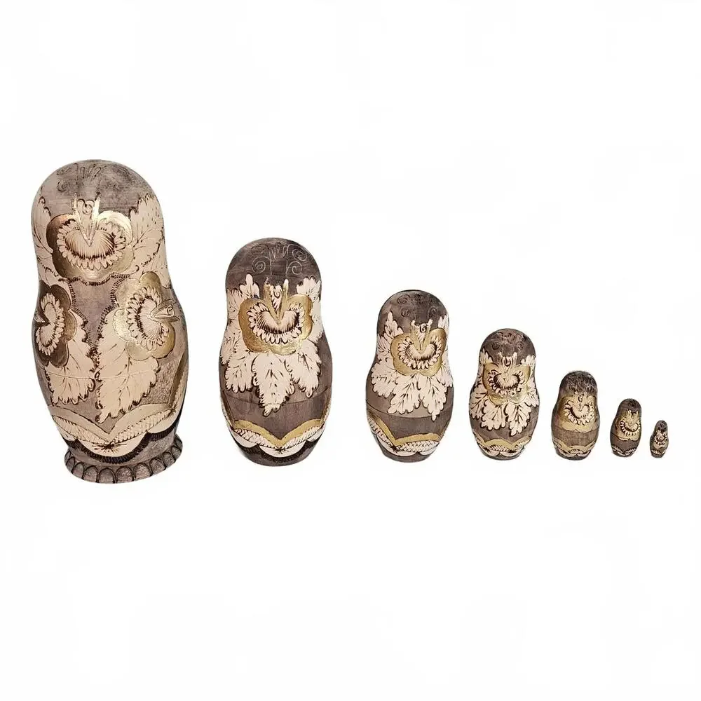 Russian 7 Pc Matryoshka Nesting Doll Sergiev Posad 1989 Soviet Signed Cathedral - Picture 5 of 15